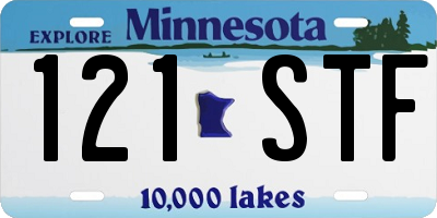 MN license plate 121STF