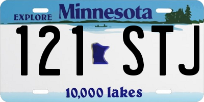 MN license plate 121STJ