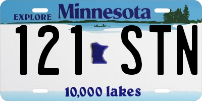 MN license plate 121STN