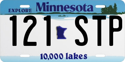 MN license plate 121STP