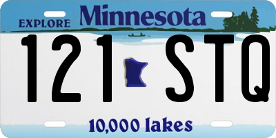 MN license plate 121STQ