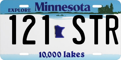 MN license plate 121STR