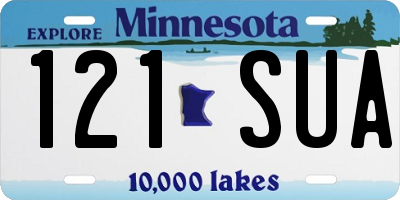 MN license plate 121SUA