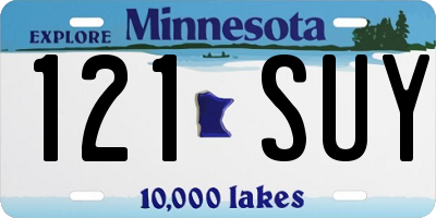 MN license plate 121SUY