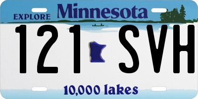 MN license plate 121SVH