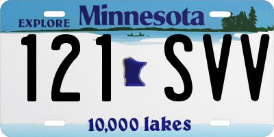 MN license plate 121SVV