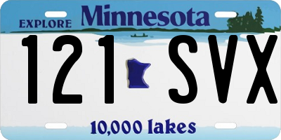 MN license plate 121SVX