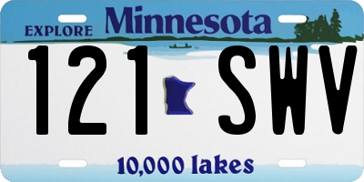 MN license plate 121SWV