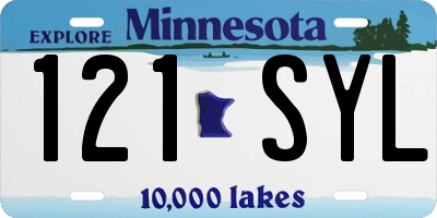 MN license plate 121SYL