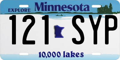 MN license plate 121SYP
