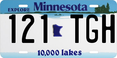 MN license plate 121TGH