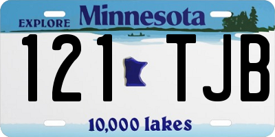 MN license plate 121TJB