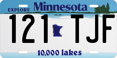 MN license plate 121TJF