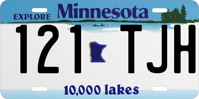 MN license plate 121TJH