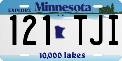 MN license plate 121TJI