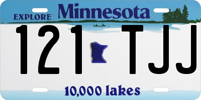 MN license plate 121TJJ