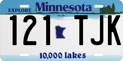 MN license plate 121TJK