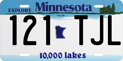 MN license plate 121TJL