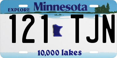 MN license plate 121TJN