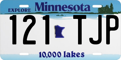 MN license plate 121TJP