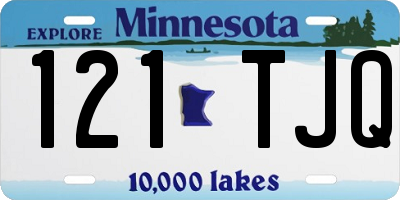 MN license plate 121TJQ