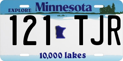 MN license plate 121TJR