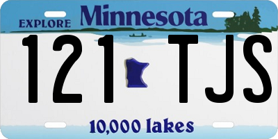 MN license plate 121TJS