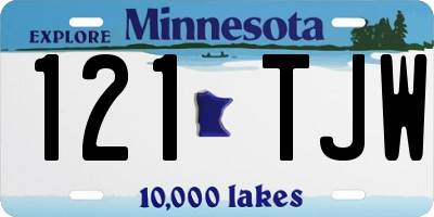 MN license plate 121TJW