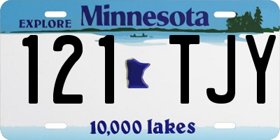 MN license plate 121TJY