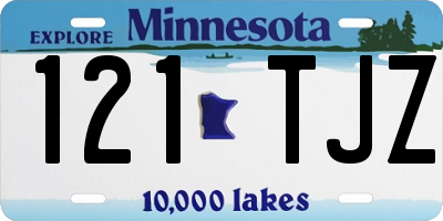 MN license plate 121TJZ