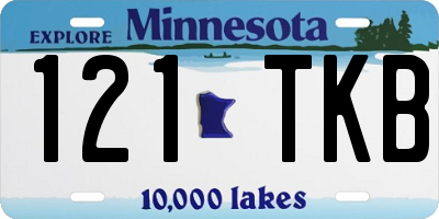 MN license plate 121TKB
