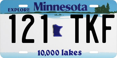 MN license plate 121TKF