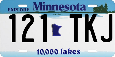 MN license plate 121TKJ