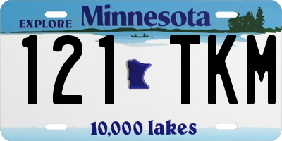 MN license plate 121TKM