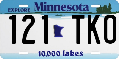 MN license plate 121TKO
