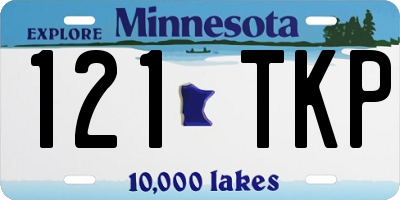 MN license plate 121TKP
