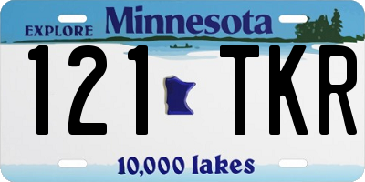 MN license plate 121TKR