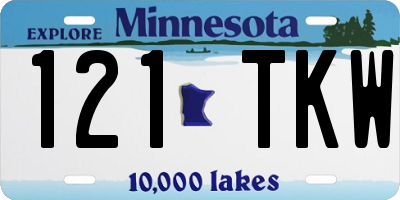 MN license plate 121TKW