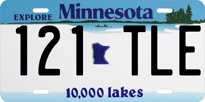 MN license plate 121TLE