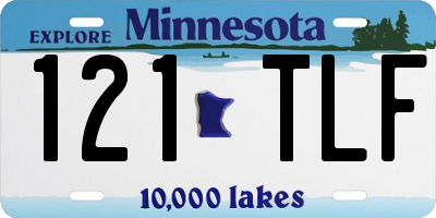 MN license plate 121TLF