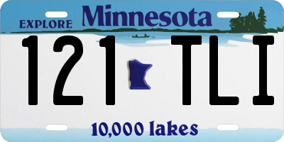 MN license plate 121TLI