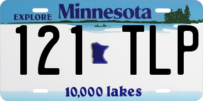 MN license plate 121TLP