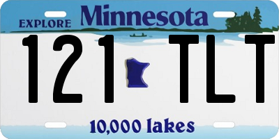 MN license plate 121TLT