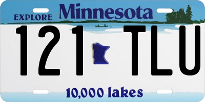 MN license plate 121TLU