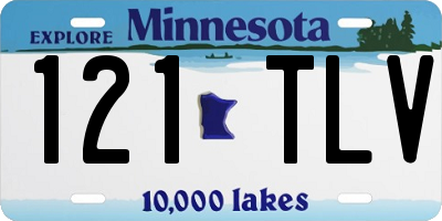 MN license plate 121TLV