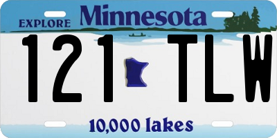 MN license plate 121TLW
