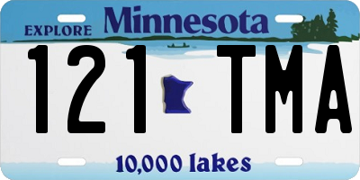 MN license plate 121TMA