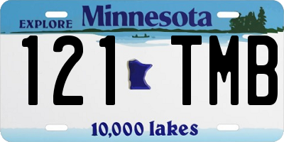 MN license plate 121TMB