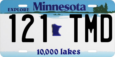 MN license plate 121TMD
