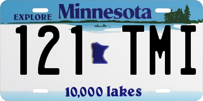 MN license plate 121TMI